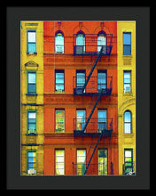 New York City Apartment Building 2 - Framed Print