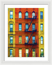 New York City Apartment Building 2 - Framed Print