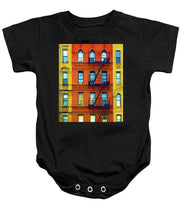 New York City Apartment Building 2 - Baby Onesie