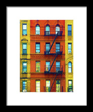 New York City Apartment Building 2 - Framed Print