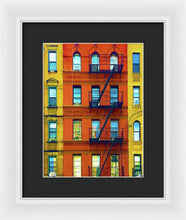 New York City Apartment Building 2 - Framed Print