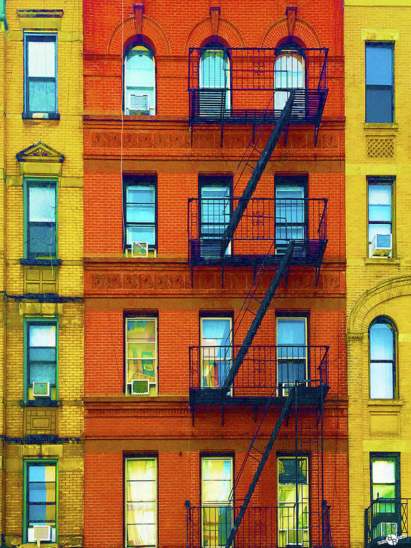 New York City Apartment Building 2 - Art Print