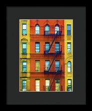 New York City Apartment Building 2 - Framed Print