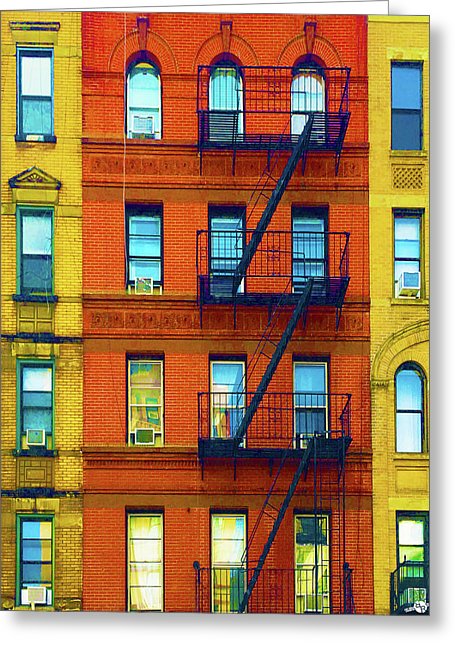 New York City Apartment Building 2 - Greeting Card