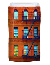 New York City Apartment Building 2 - Duvet Cover