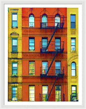 New York City Apartment Building 2 - Framed Print