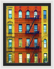 New York City Apartment Building 2 - Framed Print