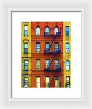 New York City Apartment Building 2 - Framed Print