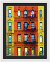 New York City Apartment Building 2 - Framed Print