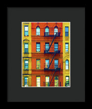 New York City Apartment Building 2 - Framed Print