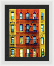 New York City Apartment Building 2 - Framed Print