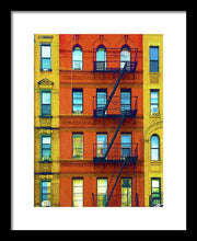 New York City Apartment Building 2 - Framed Print