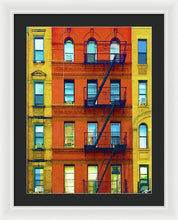 New York City Apartment Building 2 - Framed Print