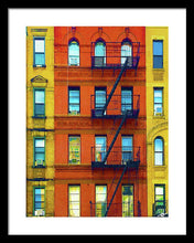 New York City Apartment Building 2 - Framed Print