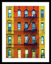 New York City Apartment Building 2 - Framed Print