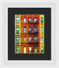 New York City Apartment Building 2 - Framed Print