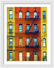 New York City Apartment Building 2 - Framed Print