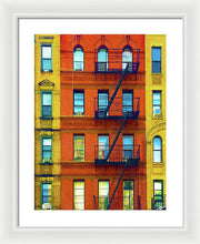 New York City Apartment Building 2 - Framed Print