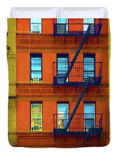 New York City Apartment Building 2 - Duvet Cover
