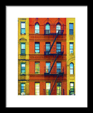 New York City Apartment Building 2 - Framed Print