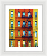 New York City Apartment Building 2 - Framed Print
