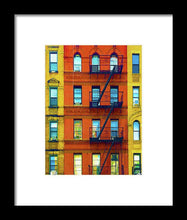 New York City Apartment Building 2 - Framed Print