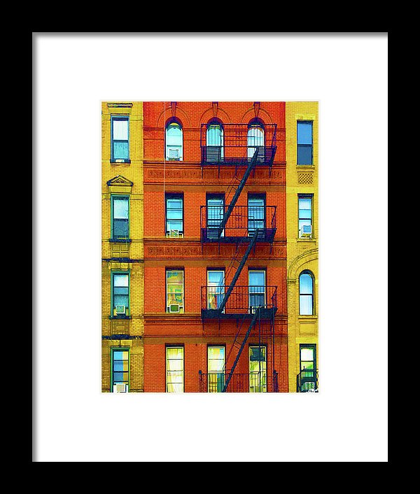 New York City Apartment Building 2 - Framed Print