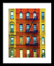New York City Apartment Building 2 - Framed Print