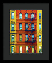 New York City Apartment Building 2 - Framed Print