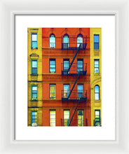 New York City Apartment Building 2 - Framed Print
