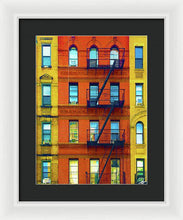 New York City Apartment Building 2 - Framed Print