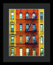 New York City Apartment Building 2 - Framed Print