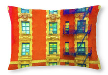 New York City Apartment Building 3 - Throw Pillow