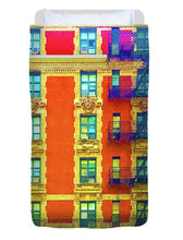 New York City Apartment Building 3 - Duvet Cover