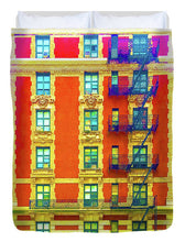 New York City Apartment Building 3 - Duvet Cover