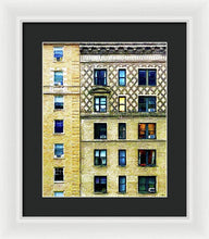 New York City Apartment Building - Framed Print