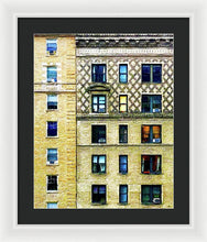 New York City Apartment Building - Framed Print