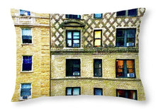 New York City Apartment Building - Throw Pillow