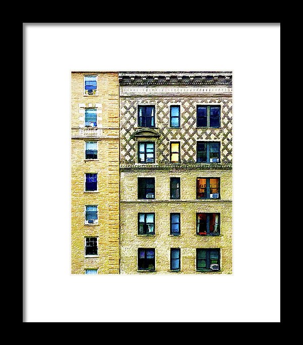 New York City Apartment Building - Framed Print