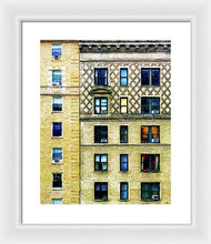 New York City Apartment Building - Framed Print