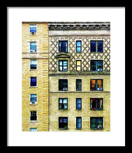 New York City Apartment Building - Framed Print