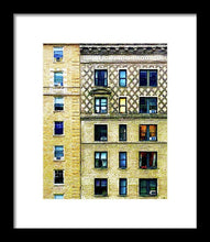 New York City Apartment Building - Framed Print