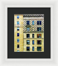 New York City Apartment Building - Framed Print