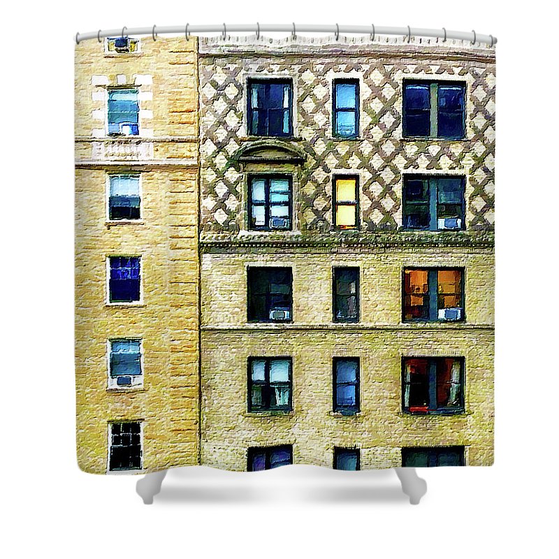New York City Apartment Building - Shower Curtain