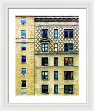 New York City Apartment Building - Framed Print