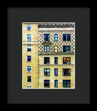 New York City Apartment Building - Framed Print