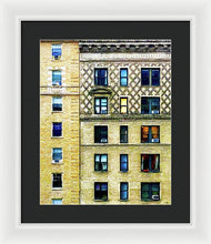 New York City Apartment Building - Framed Print