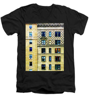 New York City Apartment Building - Men's V-Neck T-Shirt