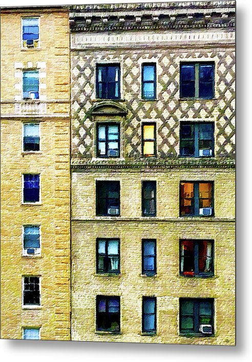 New York City Apartment Building - Metal Print