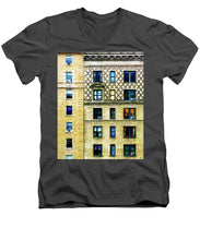 New York City Apartment Building - Men's V-Neck T-Shirt